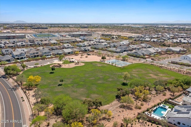 5860 E Sanford St, Mesa, AZ 85215 - aerial view with a mountain view and a residential view