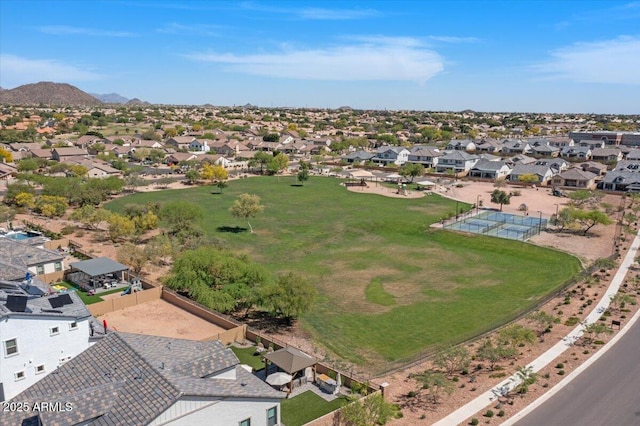 5860 E Sanford St, Mesa, AZ 85215 - bird's eye view with a mountain view and a residential view
