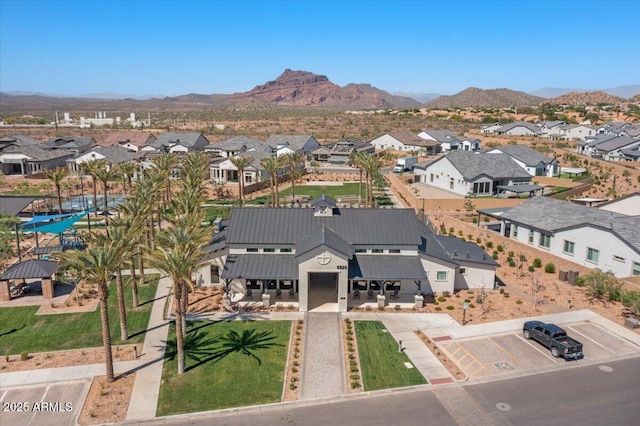 5860 E Sanford St, Mesa, AZ 85215 - bird's eye view with a mountain view and a residential view