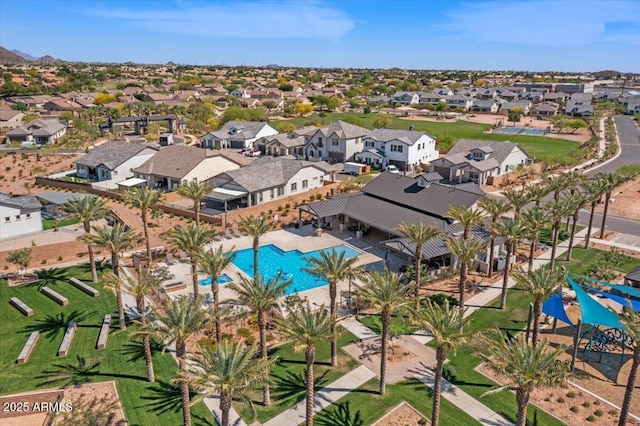 5860 E Sanford St, Mesa, AZ 85215 - birds eye view of property with a residential view