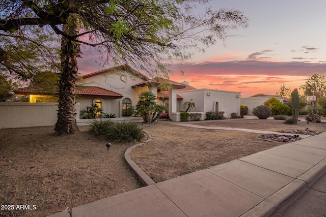 view of front of property