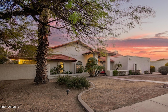 view of front of property