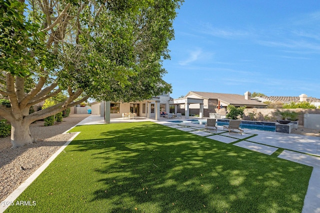 6435 E Monte Cristo Ave, Scottsdale, AZ 85254 - fenced backyard with a patio