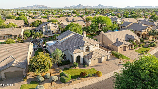 6435 E Monte Cristo Ave, Scottsdale, AZ 85254 - aerial view of residential area featuring a mountainous background