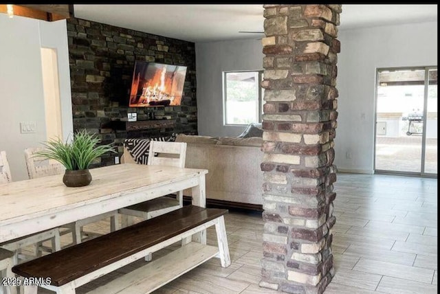 view of dining area