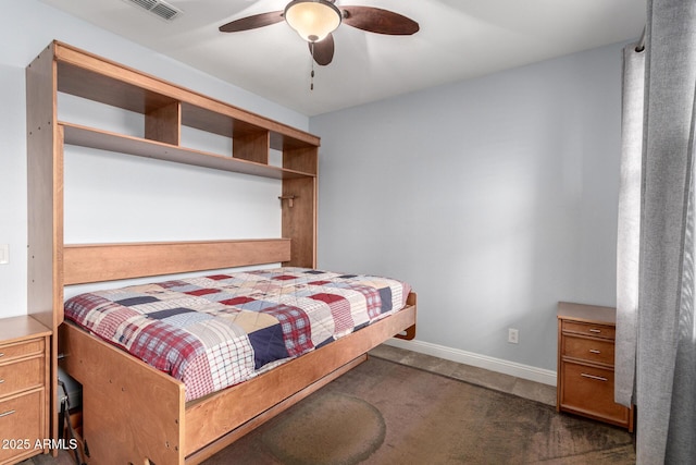 3937 N Smithsonian Dr, Florence, AZ 85132 - bedroom featuring baseboards, ceiling fan, and visible vents