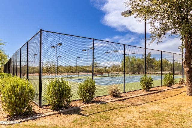 3937 N Smithsonian Dr, Florence, AZ 85132 - view of tennis court featuring fence