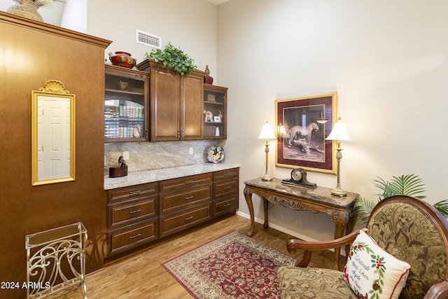 interior space featuring light hardwood / wood-style flooring