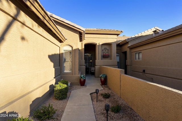 view of entrance to property