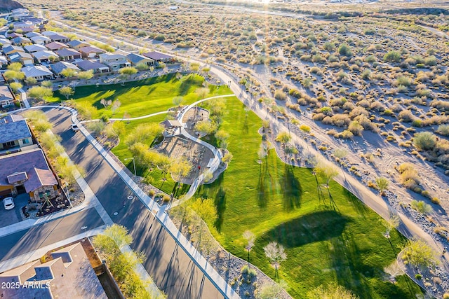 aerial view featuring a residential view