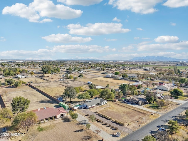 bird's eye view featuring a mountain view