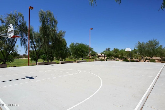 view of sport court