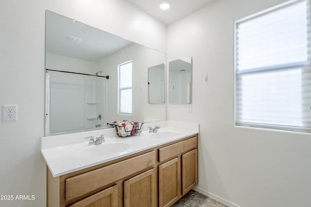 bathroom featuring vanity