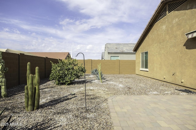 view of yard featuring a patio