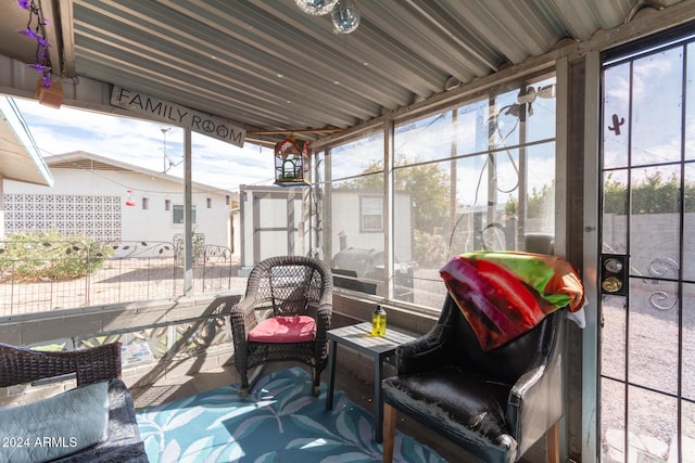 view of sunroom / solarium