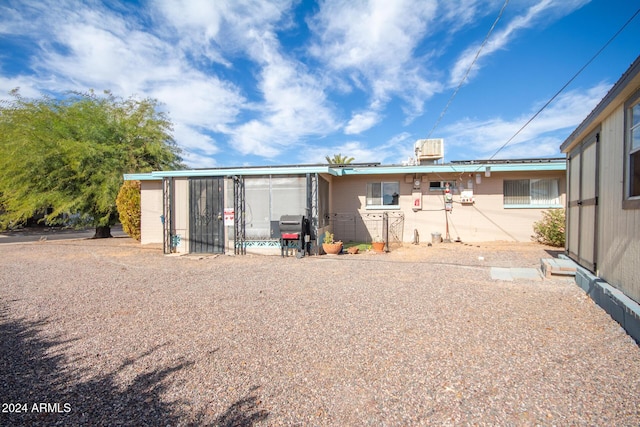 view of back of property