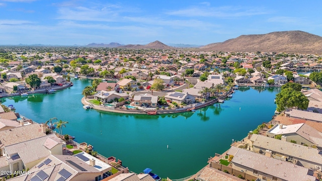 5252 W Pontiac Dr, Glendale, AZ 85308 - aerial view featuring a water and mountain view and a residential view