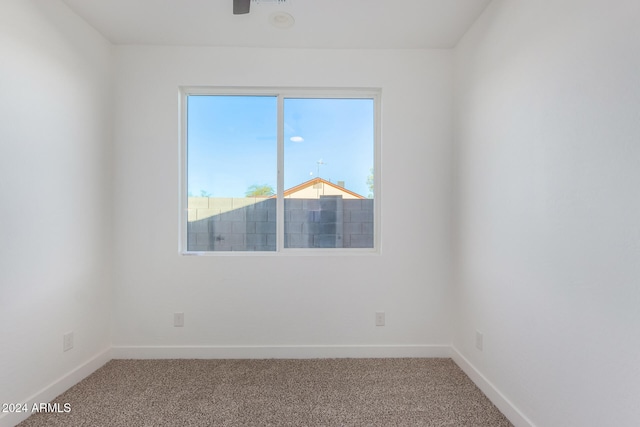 unfurnished room with carpet