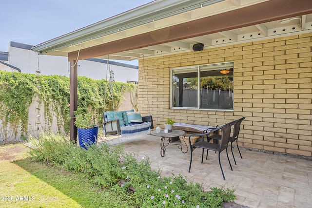 402 E Claremont St, Phoenix, AZ 85012 - view of patio featuring outdoor lounge area