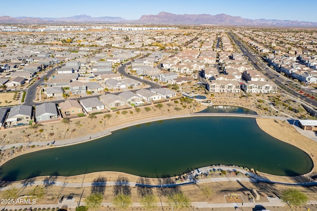 9835 E Wavelength Ave, Mesa, AZ 85212 - birds eye view of property featuring a water and mountain view and a residential view