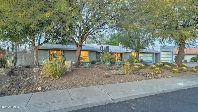 view of ranch-style house