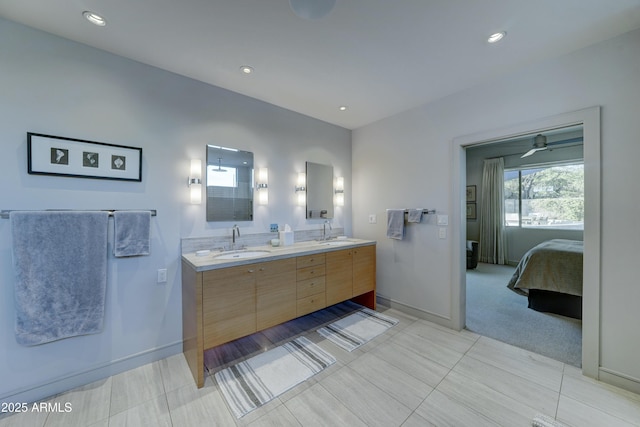 bathroom with vanity