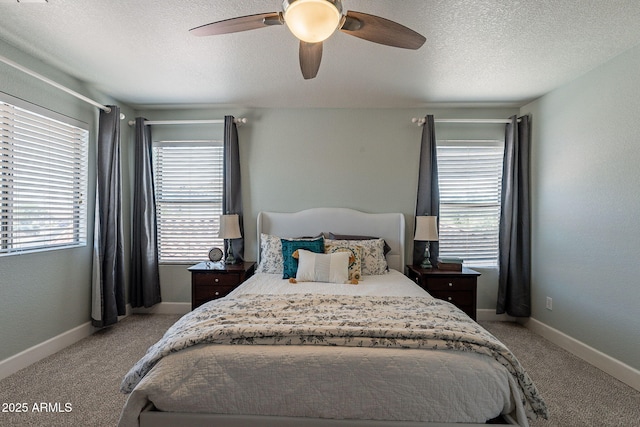 3047 S Mandy St, Mesa, AZ 85212 - carpeted bedroom with a textured ceiling and ceiling fan