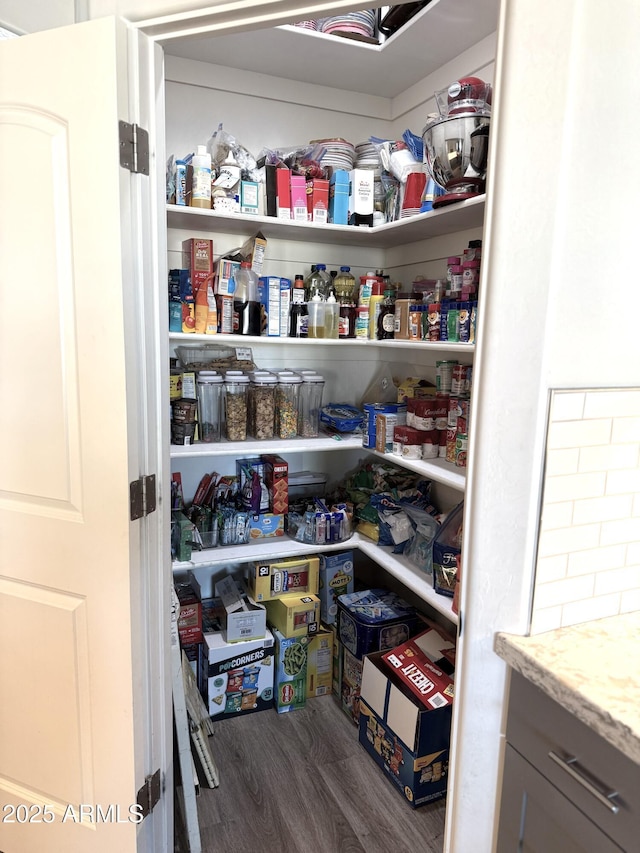 view of pantry