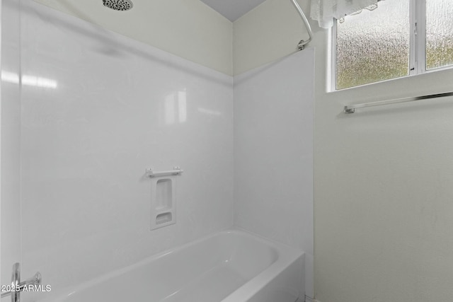 full bath with bathing tub / shower combination