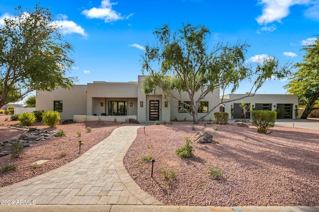 view of pueblo-style home