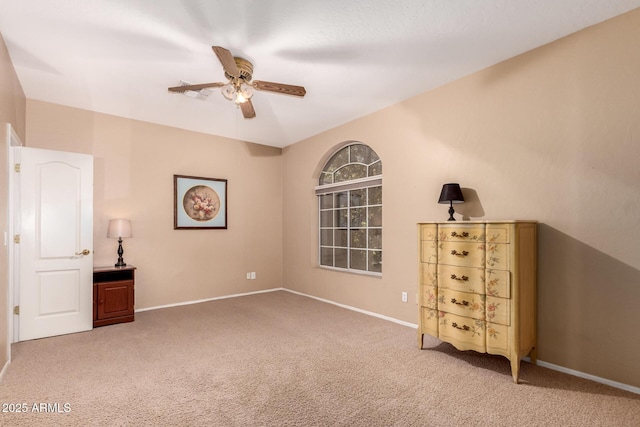 1802 W Encinas St, Gilbert, AZ 85233 - unfurnished bedroom featuring carpet flooring, baseboards, and a ceiling fan