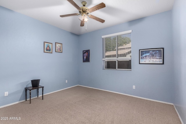 1802 W Encinas St, Gilbert, AZ 85233 - empty room featuring carpet flooring, a ceiling fan, and baseboards