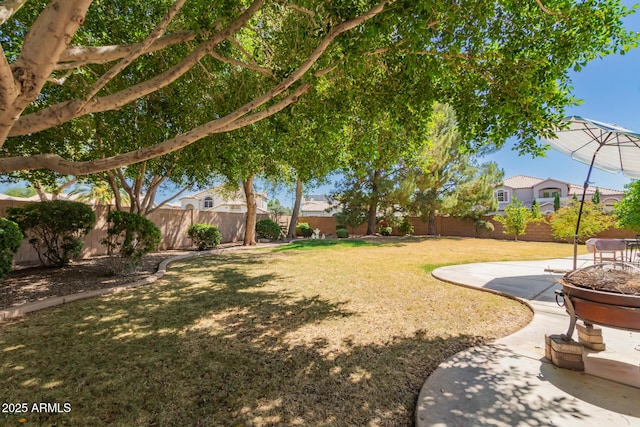 1802 W Encinas St, Gilbert, AZ 85233 - view of yard featuring a patio