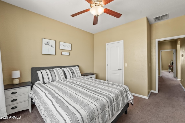 14430 W Windsor Ave, Goodyear, AZ 85395 - bedroom featuring carpet, baseboards, and a ceiling fan