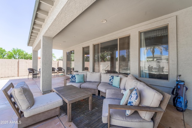 14430 W Windsor Ave, Goodyear, AZ 85395 - view of patio featuring fence and an outdoor hangout area