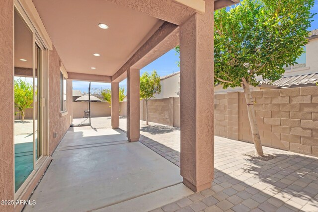 view of patio / terrace with fence private yard