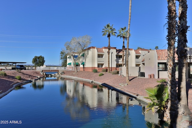 12123 W Bell Rd Unit 218, Surprise, AZ 85378 - dock area with fence and a water view