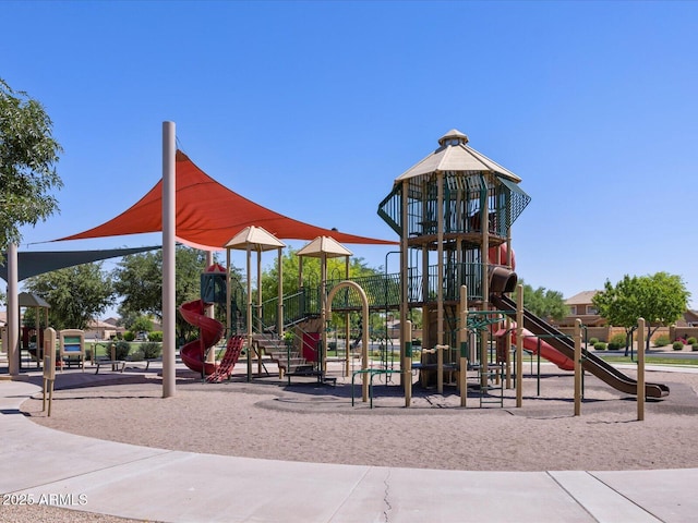 view of jungle gym