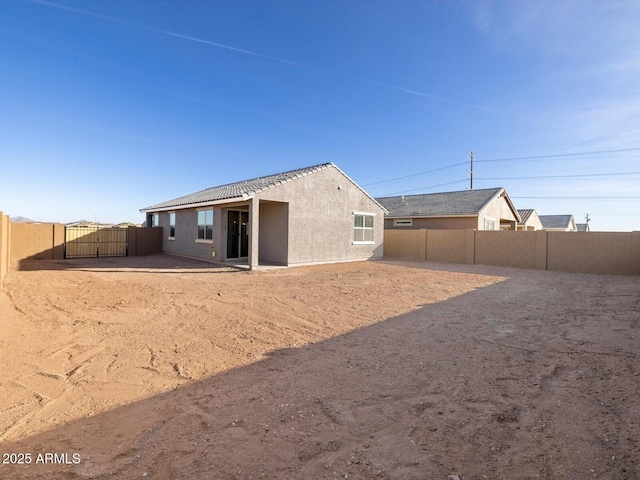 view of back of property