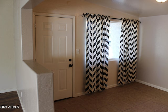 view of tiled foyer