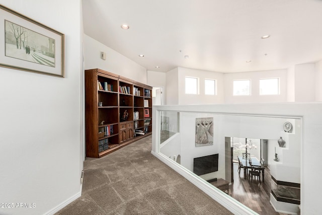 7955 E Chaparral Rd Unit 17, Scottsdale, AZ 85250 - corridor with carpet and recessed lighting