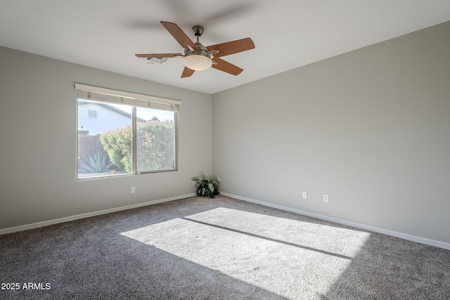 3649 E Hazeltine Way, Chandler, AZ 85249 - carpeted empty room featuring a ceiling fan and baseboards
