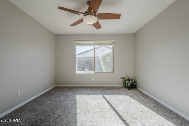 3649 E Hazeltine Way, Chandler, AZ 85249 - empty room with carpet, ceiling fan, and baseboards
