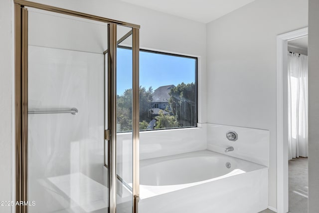 bathroom with a bathing tub