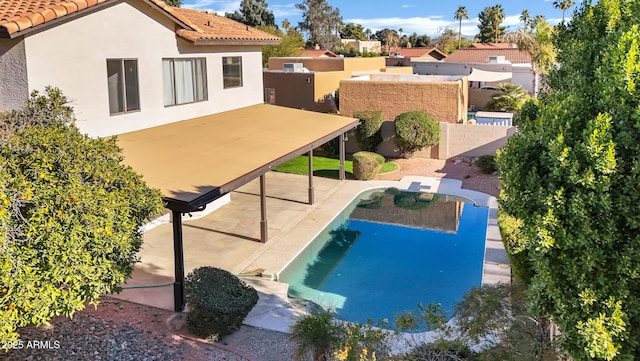 view of pool with a patio