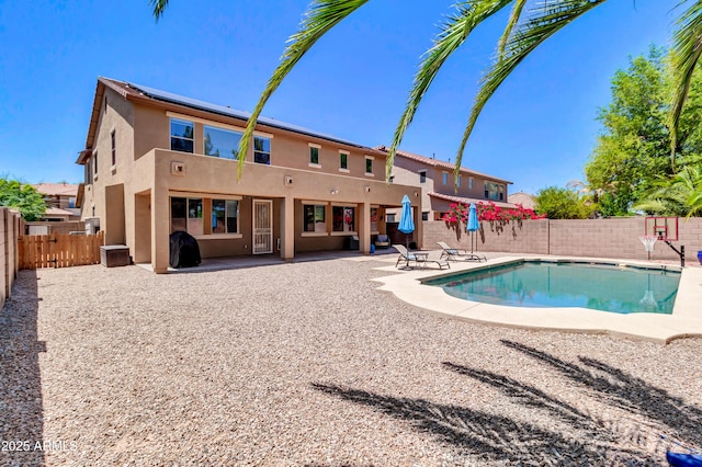 742 E Kingbird Dr, Gilbert, AZ 85297 - view of swimming pool featuring a patio area and a fenced backyard