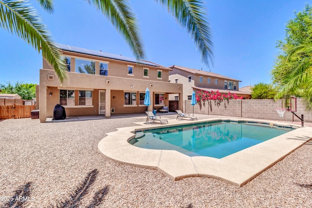 742 E Kingbird Dr, Gilbert, AZ 85297 - view of pool with a patio area and a fenced backyard