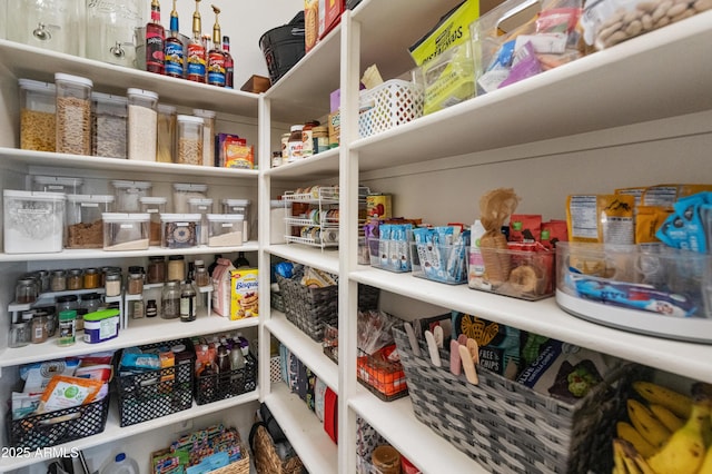 view of pantry