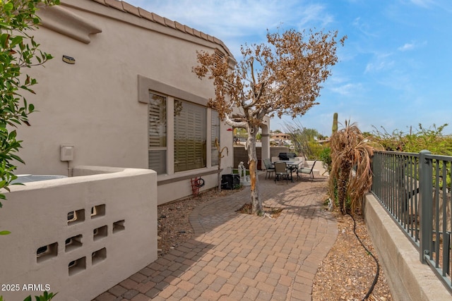 12841 N 19th St, Phoenix, AZ 85022 - view of patio / terrace with outdoor dining space and fence