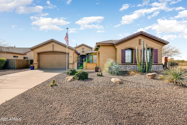 view of front of home featuring a garage